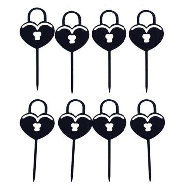 Imagem de Topo De Bolo Cadeado De Coração 3X7 Cm - Gmezn445 - Prime Chef