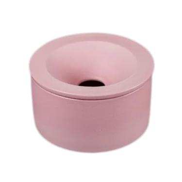 Imagem de ZABEES Cinzeiro portátil em forma de funil cinzeiro criativo para escritório doméstico desktop cinzeiro de cerâmica cinza isqueiro chinês e conjunto de fumo