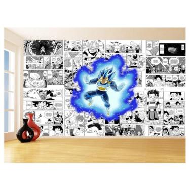 Imagem de Papel De Parede Dragon Ball Vegeta Blue Anime 3,5M Dbz700 - Você Decor