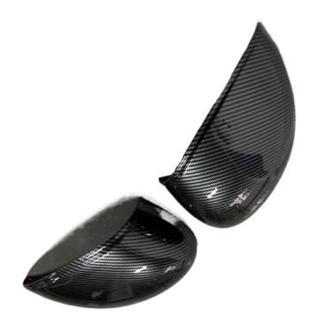 Imagem de Capa de espelho retrovisor, acessórios específicos de padrão de fibra de carbono, peças automotivas compatíveis com Xiaomi SU7