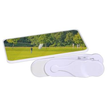 Imagem de Clipe de espelho de selfie para câmera traseira para telefone - Veja você mesmo durante as filmagens! Vidro vlogging ajustável, espelho de telefone compacto para caminhadas e passeios em movimento