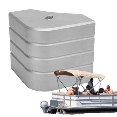 Imagem de Peças para barcos de pontão, tampas de canto de barco de alumínio resistente, protetores de doca arredondados de 90 graus para pesca de telhado de beliche RV