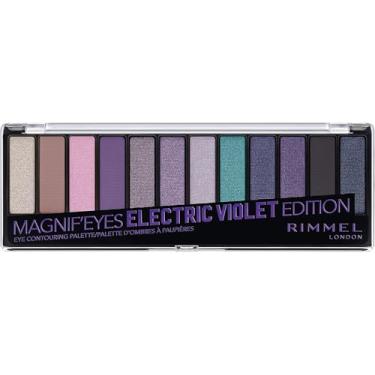 Imagem de Paleta de sombras Rimmel Magnif'eyes, Electric Violet Edition (3614227182486)
