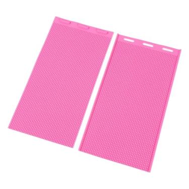 Imagem de KUIDAMOS Moldagem de Prensa de Base Macia de Cera de Abelha de Silicone para Apicultores, Padrão de Colmeia Texturizada, 2 Peças de Molduras Grandes para Projetos de Artesanato, Design Leve e Portátil