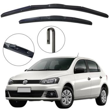 Imagem de Kit Palheta Dianteira Voyage G7 2016 a 2019 Limpador de Parabrisa de Silicone