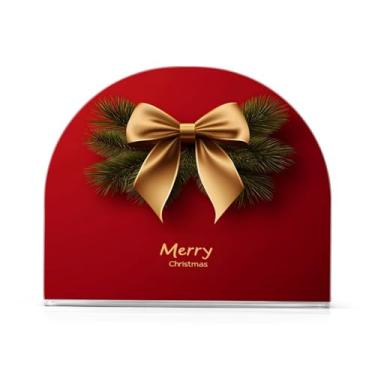 Imagem de Qilmy Porta-guardanapos de gravata borboleta dourada para mesas, porta-guardanapos de papel de placa acrílica elegante, dispensador de papel de seda independente moderno para sala de jantar, sala de