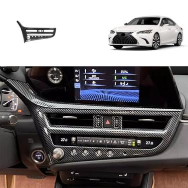Imagem de TUBAIZAI Acessórios de carro compatíveis com Lexus ES 250 350 300h 2025 2024 2023 2022 console central tampa de interruptor de ventilação de ar condicionado médio guarnições de moldagem de moldura ABS