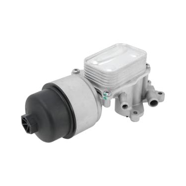 Imagem de INFINAUTO Caixa do filtro de óleo do motor para Mini Cooper S Hatchback (R56) 2007-2010 No.11428643749/11427546279 Radiador de óleo de transmissão liga de alumínio 1 peça