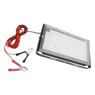 Imagem de POCREATION 100W LED Refletor Placa de Refletor IP66 Iluminação Externa Com Clipe Jacaré para Emergência Campismo Caminhada DC12V