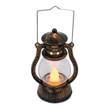 Imagem de Lamparina Decorativa Lampião Luminária Vela Led A Bateria