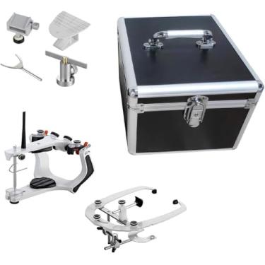 Imagem de Tankredrug Articulador dental semiajustável US Stock Articulador de alta precisão com acessórios de arco frontal caixa de alumínio tipo A7 PLUS