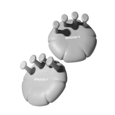 Imagem de Kokiya Separadores de dedos portáteis e multifuncionais, macios e confortáveis ​​para alongamento da panturrilha, ideais para academia em casa, Cinza