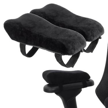 Imagem de Operitacx Protetores de Braço para Cadeira de Escritório, Almofadas Ergonômicas para Apoio de Braço de Cadeira Gamer, Capas Protetoras para Braços de de Rodas E de Escritório, Alívio de Pressão