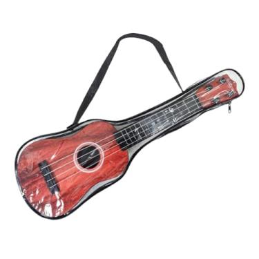 Imagem de Kokiya Ukulele infantil de 42 cm, brinquedo musical para aprendizado, 4 cordas, com bolsa para guardar, ideal para crianças em idade pré-escolar, Marrom