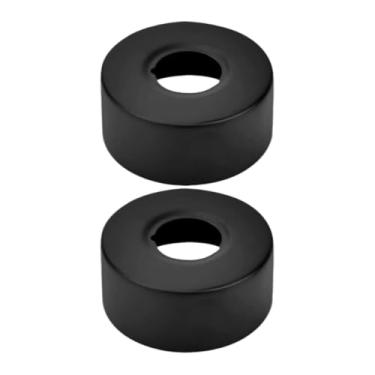 Imagem de Wswqop 2x Tampas de Flange Decorativas para Tubos, Acessórios, Pretas, para Banheiros, Escritórios, louças e Pias