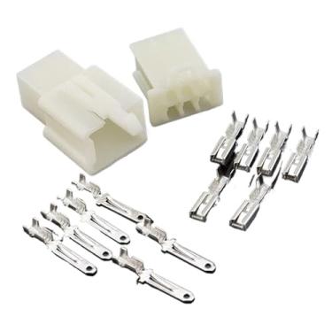 Imagem de AMSOH 10 conjuntos/lote 2,8 mm 2/3/4/6/9 pinos automotivo 2,8 conector de fio elétrico macho fêmea kits de plugue de terminal de cabo motocicleta ebike carro (10 conjuntos de 6 pinos)