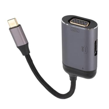 Imagem de aqxreight Adaptador VGA de Interface Multimídia USB C para HD Suporte 4K a 60HZ Adaptador Multiporta Hub USB C para Telefone Laptop PC Porta Tablet) PD você 1 HD Com 1 Porta Equipado
