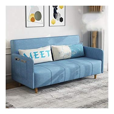 Imagem de pcagfaajmh Sofá cama dobrável confortável, sofá conversível 3 em 1, sofá-cama para sala de estar (tamanho: 150 cm) ()