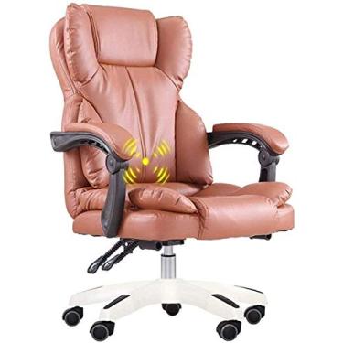 Imagem de Cadeira de luxo para escritório executivo grande e alta, cadeira de escritório chefe cadeira de escritório ergonômica para jogos de computador cadeira de internet café cadeira reclinável doméstica