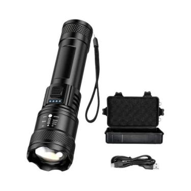 Imagem de Lanterna LED Super Brilhante Recarregável USB, À Prova d'Água, De Long