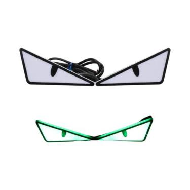 Imagem de Luz LED Olho De Demônio Para Motocicleta 2 Peças Semicírculo Triângulo