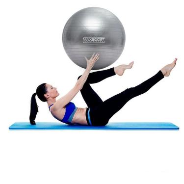 Imagem de Bola de Ginástica Pilates 55 cm Maxboost Resistente Fitness Academia Treino-Unissex