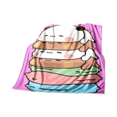 Imagem de Cobertor De Flanela Quente Para Crianças Com Estampa De Urso Em Desenh