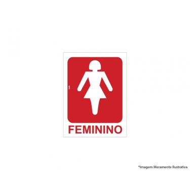 Imagem de Placa Sinal.pvc 15x20cm Sanit Fem