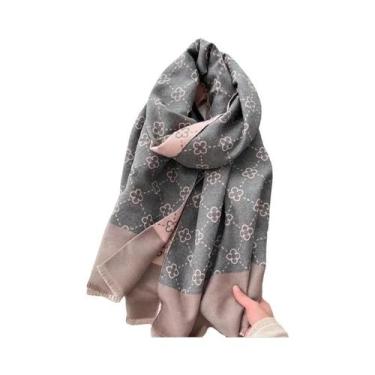Imagem de Pashmina De Caxemira Quente E Grossa, Estampada De Luxo, Para Inverno,