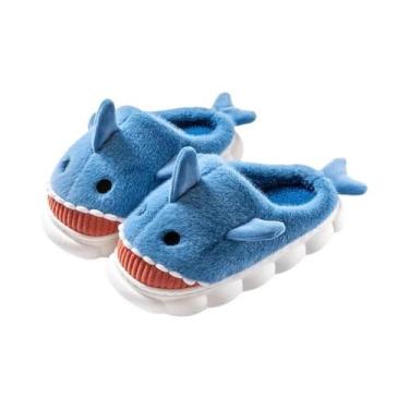 Imagem de Chinelos De Inverno Femininos De Pelúcia Fofa Com Design De Desenho An