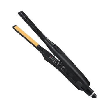 Imagem de Mini Prancha De Cabelo Profissional 2 Em 1 E Modelador De Cachos Cerâm