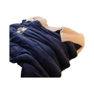 Imagem de Cobertor De Lã Dupla Face Tamanho Queen, Quente Para O Inverno, Colcha