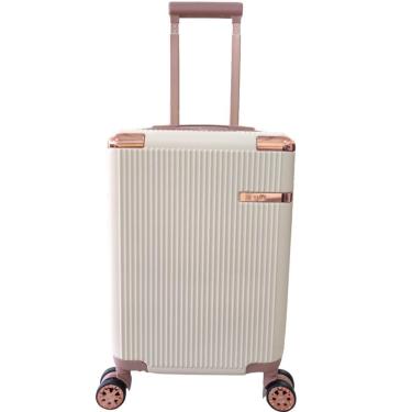 Imagem de Mala de Bordo Viagem Porte Pequeno ABS com Cadeado TSA Texturizada Yins Ys21160-P-Unissex