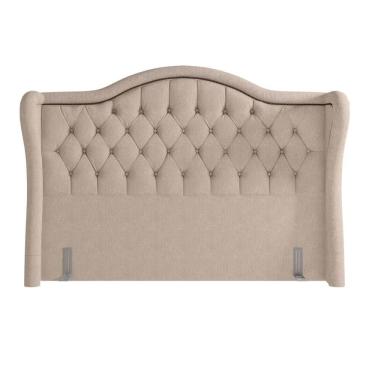 Imagem de Cabeceira Cama Box Casal Queen 160cm Antibes Z37 Linho Areia - Mpozenato