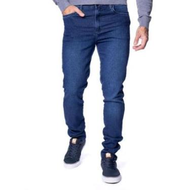 Imagem de Calça Jeans Masculina Max Denim Slim Azul Escuro-Masculino