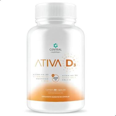 Imagem de Ativa D³ Central Nutrition 60 Cápsulas Gastrorresistentes Sabor:Sem Sa