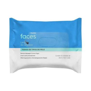 Imagem de Lenço Demaquilante Panvel Faces Todos Os Tipos De Pele 25 Unidades
