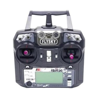 Imagem de Transmissor RC FLYSKY FS-i6X De 10 Canais 2.4GHz Com Receptor X6B iA6B