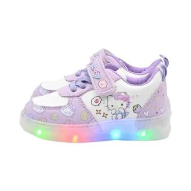 Imagem de Tênis Iluminados KT Cat Para Meninas, Calçados Casuais Macios, Present