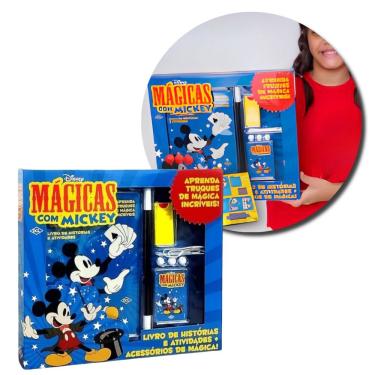 Imagem de Kit de Mágicas Mickey com Livro de Truques e Acessórios para Crianças a Partir de 4 Anos Fullcommerce
