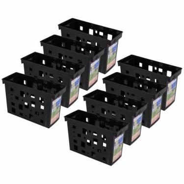 Imagem de Kit 8 Caixa Arquivo Dello Pastas Suspensa Documentos Multiuso - Delo