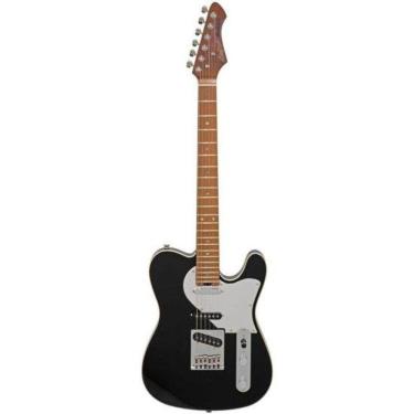 Imagem de Guitarra Elétrica Aria Pro II 615-GTR Nashville com Corpo em Poplar, Preta Aria Guitars