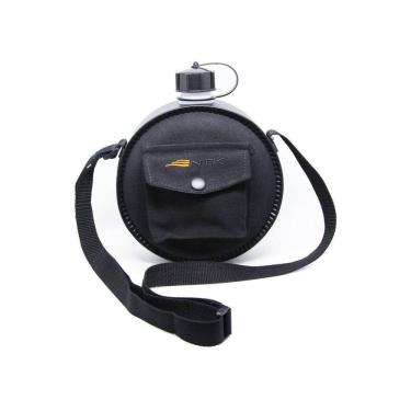 Imagem de Cantil Onix 1,9L para Hidratação com Tampa Anti-Perda e Alça Tiracolo Prata S.O.S Hidratação