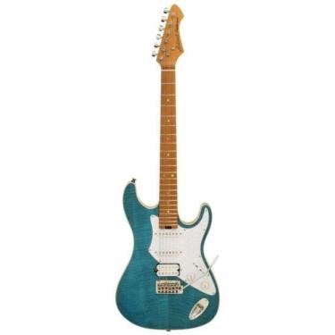 Imagem de Guitarra Elétrica Aria Pro II 714-MK2 Fullerton com Captadores Alnico-5 Turquoise Blue...