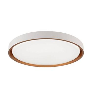 Imagem de Plafon LED Montana LY-8762L BC+DR 48W 3840 Lumens Autovolt Branco Dourado Hevvy