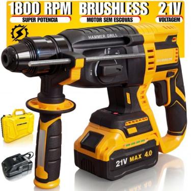 Imagem de Martelete Perfurador Rompedor Profissional 1800RPM C Maleta - Genérico