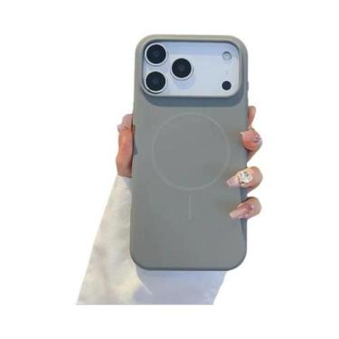 Imagem de Capa De Silicone Líquido Magnética De Luxo Para iPhone 17 pro Max Com 