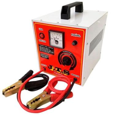 Imagem de Carregador de Bateria Portátil 50A Bivolt com Auxiliar de Partida JTS