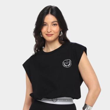 Imagem de Blusa Colcci Muscle Tee Feminina, Preto, P