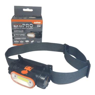 Imagem de Lanterna De Cabeça Solver Recarregável com Sensor Slp-12